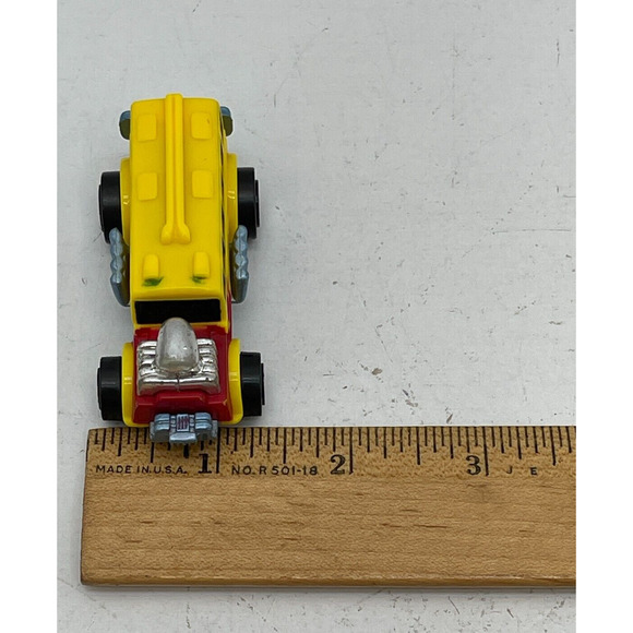 Maisto Tonka Hasbro 2007 Skool Bust Yellow with Red Flames Vehicle Model Toy - Picture 10 of 10